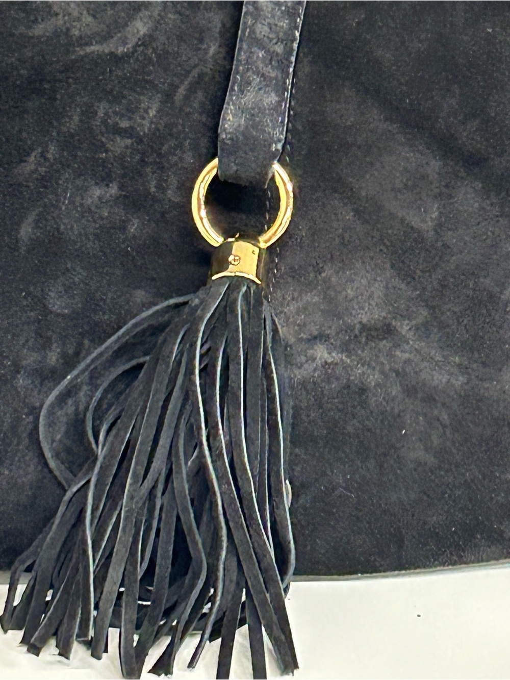 NWOT Ralph Lauren Indian Cove black suede hobo - Picture 3 of 16